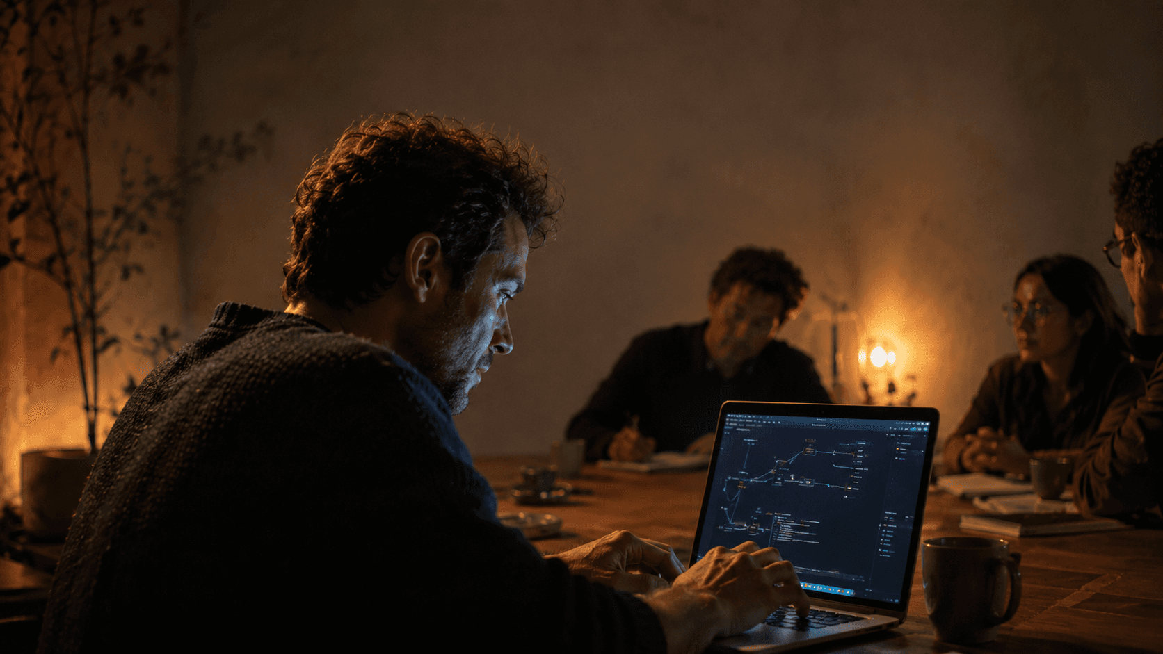 People building with AI in a hands-on Taller